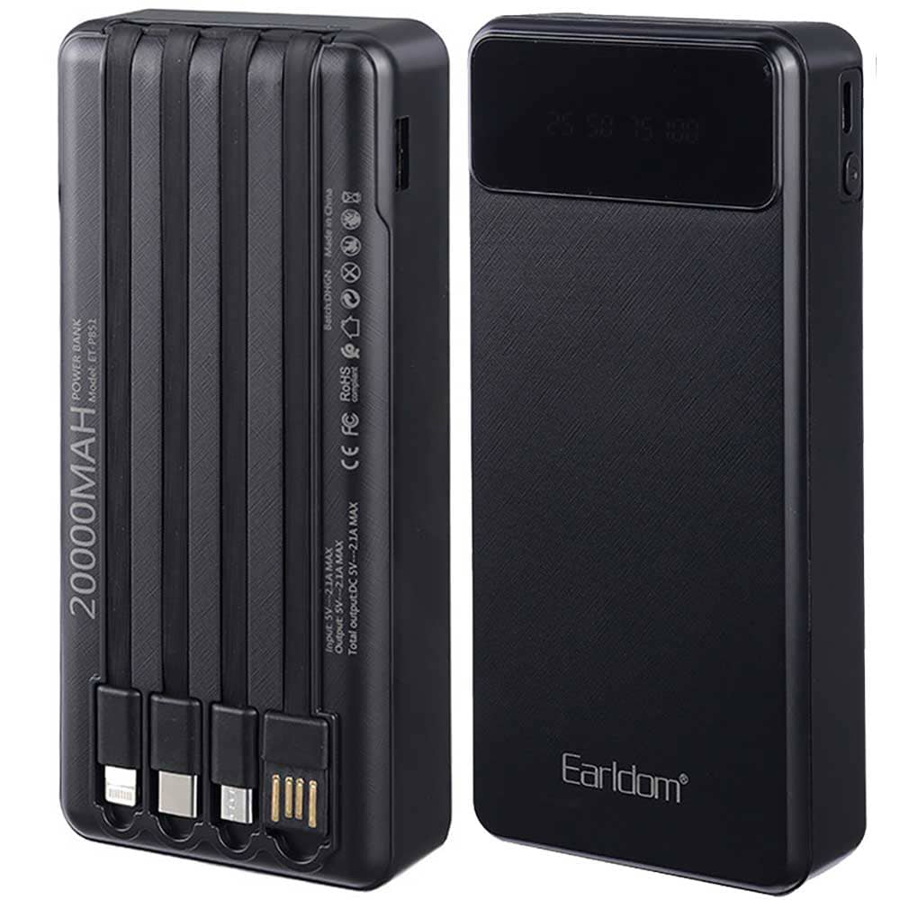 Earldom-ET-PB51-4-in-1-Power-Bank-LED-Power-Indicator-Compact-Design-Durable-Build-Multiple-Output-Ports-20000mAh-Battery-Capacity-Black-ET-PB51-7.jpg پاوربانک EARLDOM 20000MAH ET-PB51 - تصویر 1