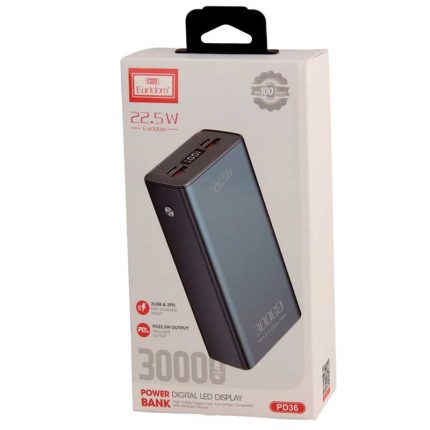 پاور بانک 30000 فست شارژ ارلدام Earldom ET-PD36 22.5W