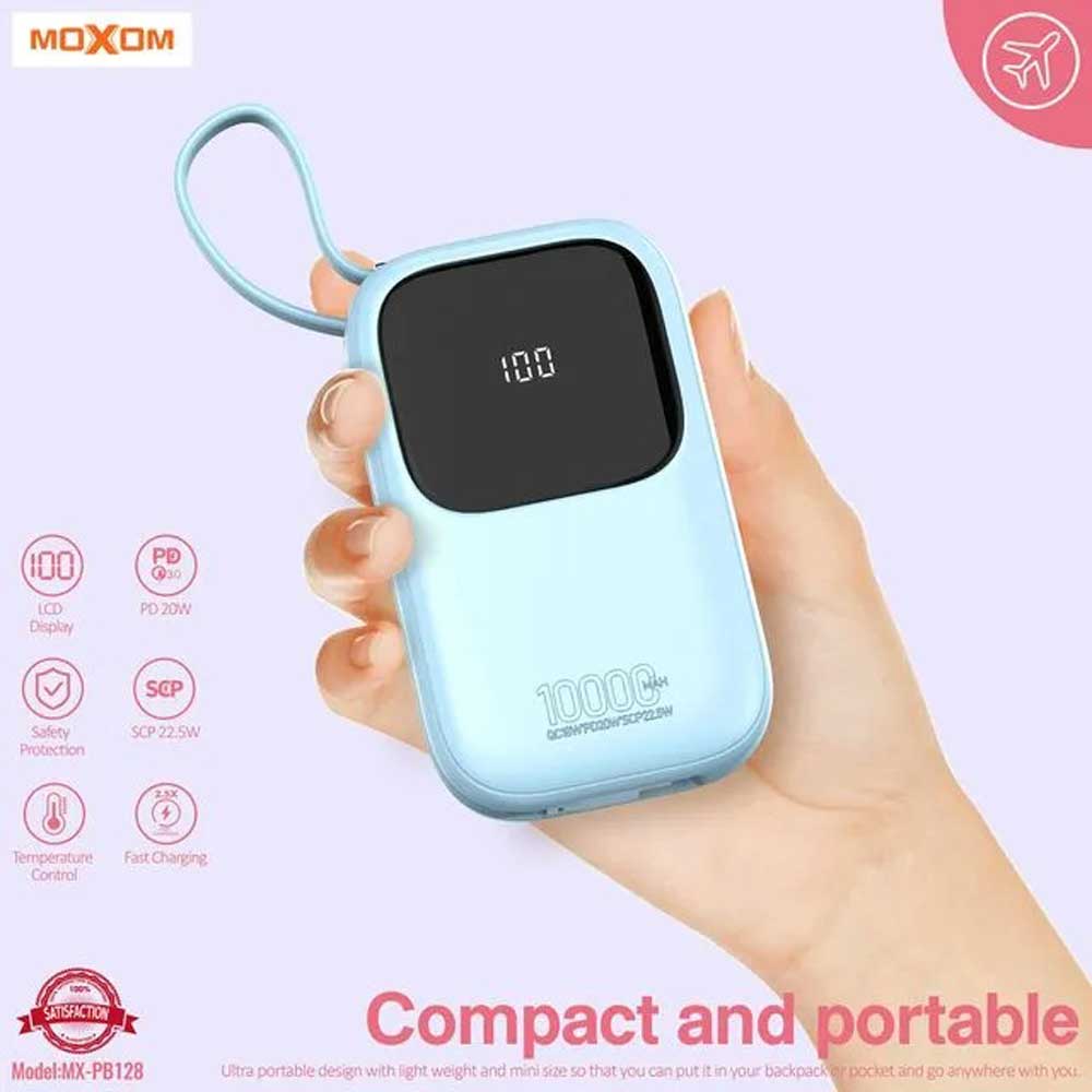 MOXOM-MX-PB128-10000-mAh-Power-Bank-5.jpg پاوربانک فست شارژ MOXOM MX-PB128 10000mAh - تصویر 1