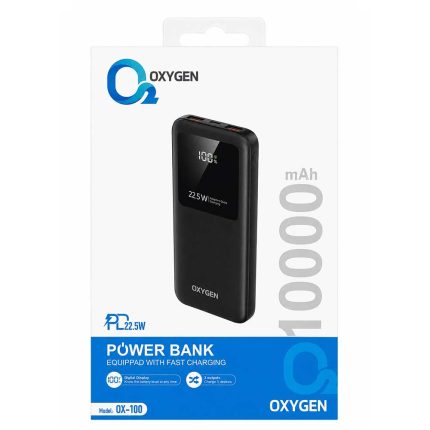 پاوربانک فست شارژ Oxygen OX-100 10000mah PD 22.5W