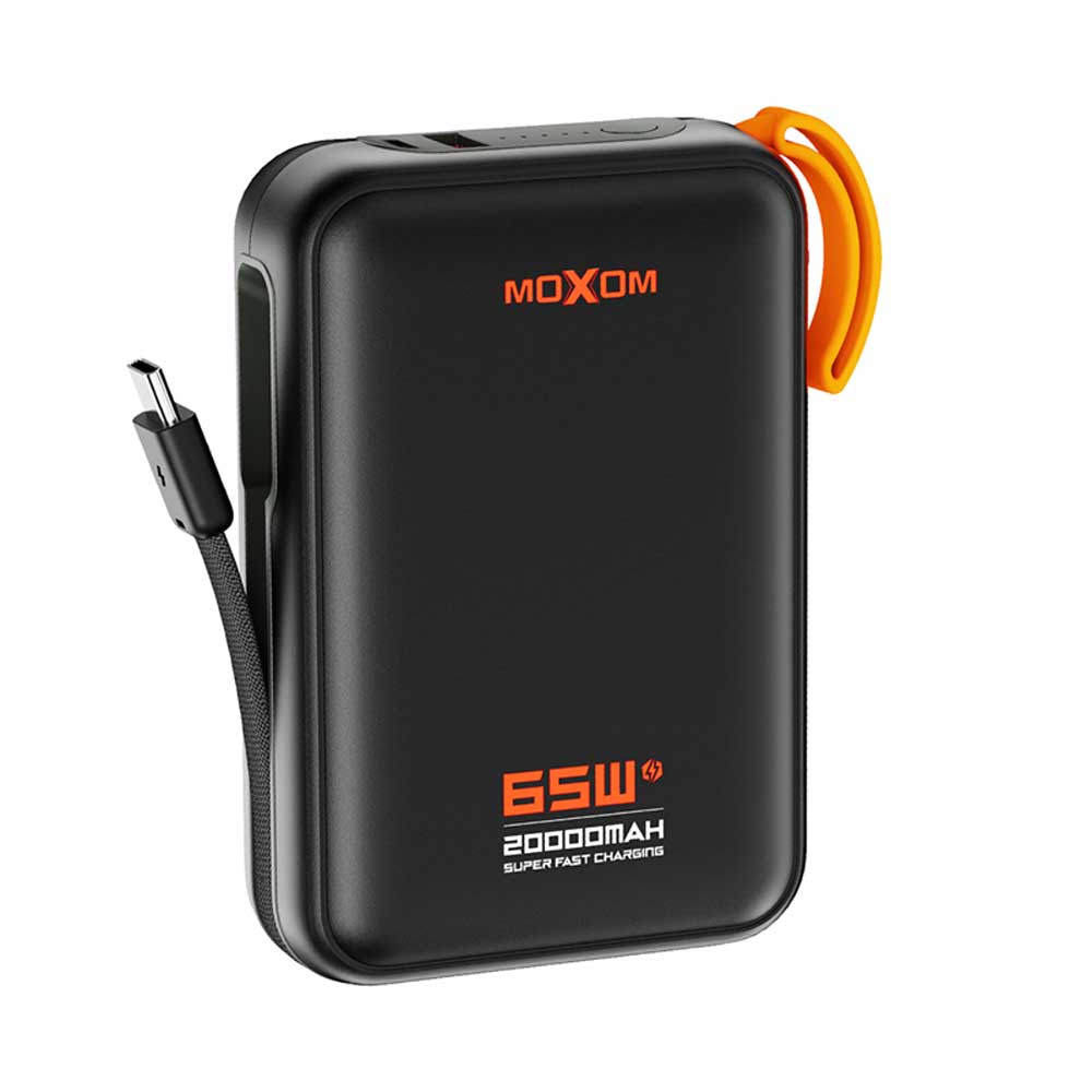 Power-Bank-Moxom-MX-PB188-65W-super-fast-20000MAH-Type-C.jpg پاوربانک سوپر فست شارژ MOXOM MX-PB188 65W Super Fast 20000MAH - تصویر 1