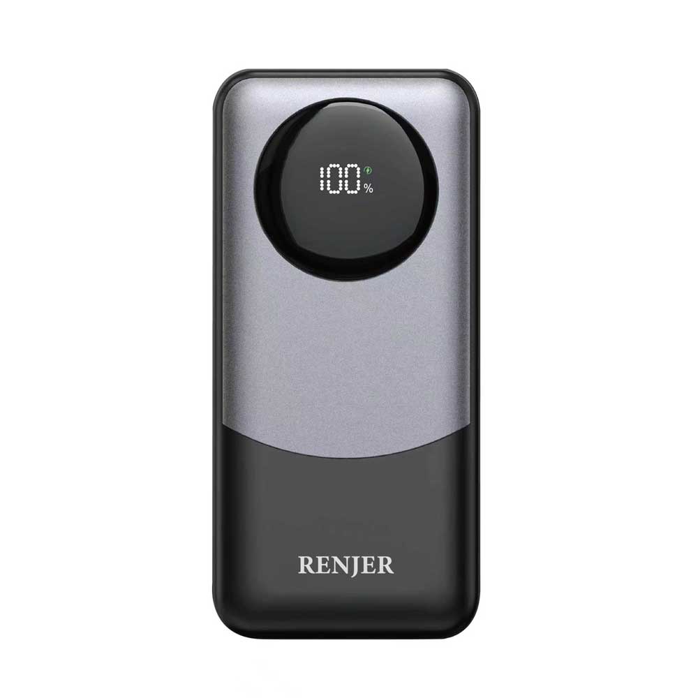 Renjer-RJ-S1-Power-Bank-Portable-10000mAh-22.5W-PD-QC-3.0-LCD-1.jpg پاوربانک فست شارژ 10000 میلی آمپر رنجر Renjer RJ-S1 22.5W PD QC 3.0 - تصویر 1